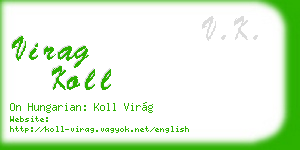 virag koll business card